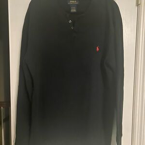 Polo by Ralph Lauren Men's Black  Long Sleeve Shirt - XL